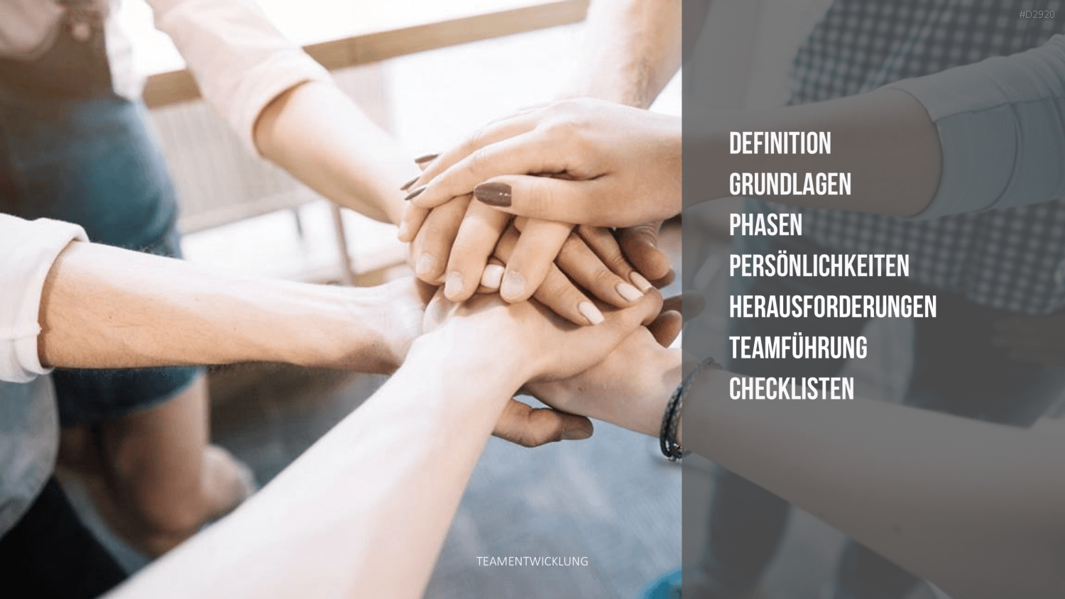 Teamentwicklung PowerPoint-Vorlage