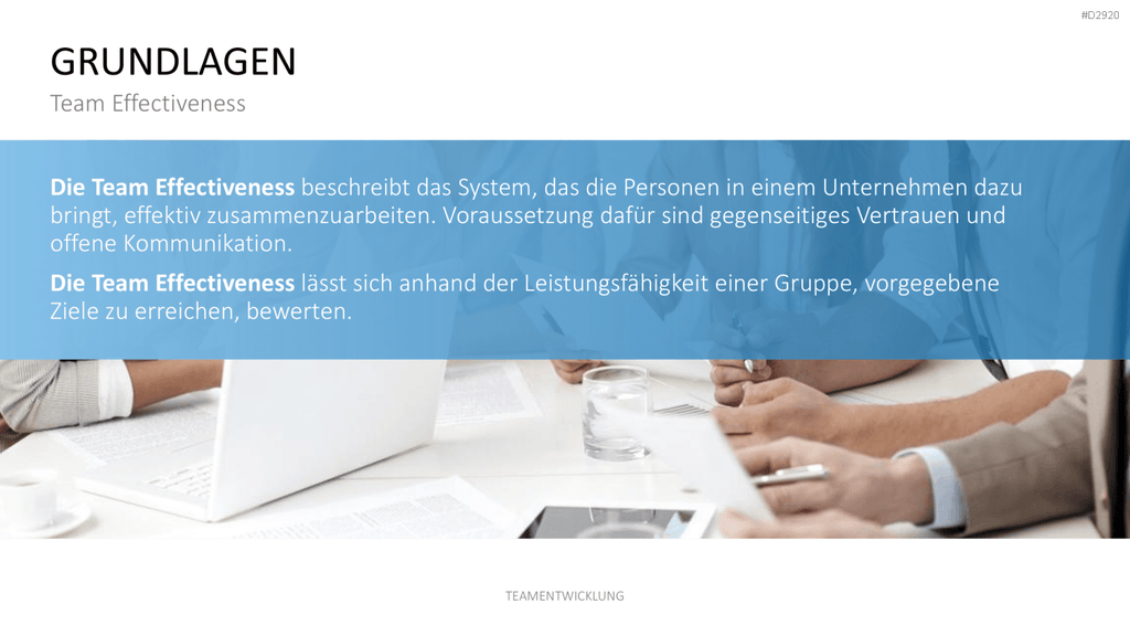 Teamentwicklung PowerPoint-Vorlage