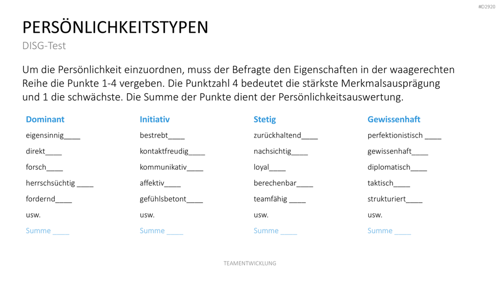 Teamentwicklung PowerPoint-Vorlage