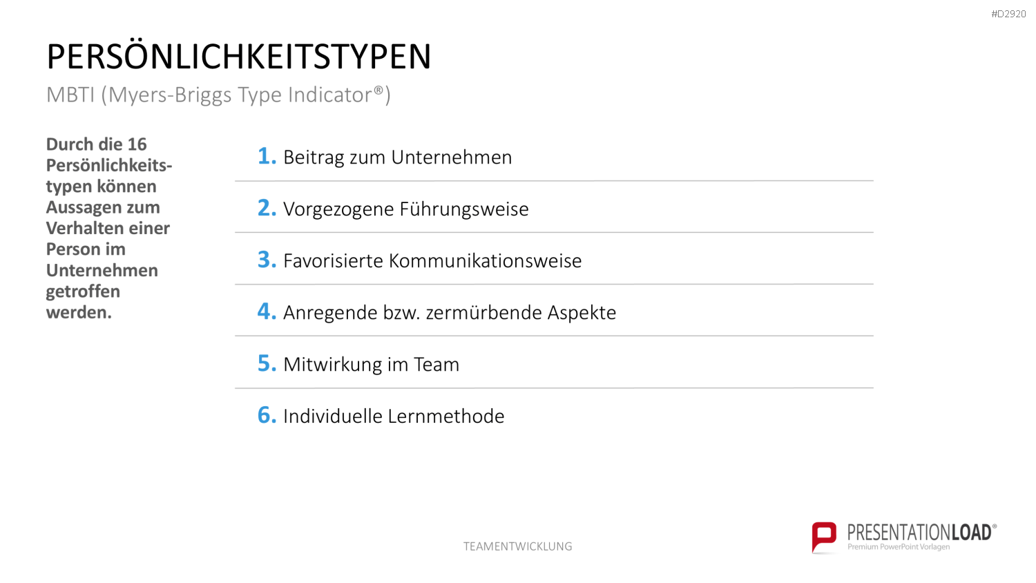 Teamentwicklung PowerPoint-Vorlage