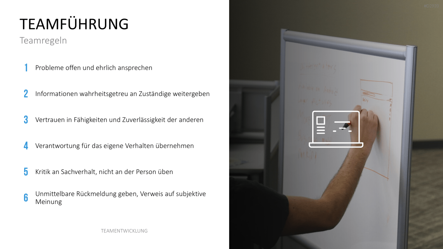 Teamentwicklung PowerPoint-Vorlage