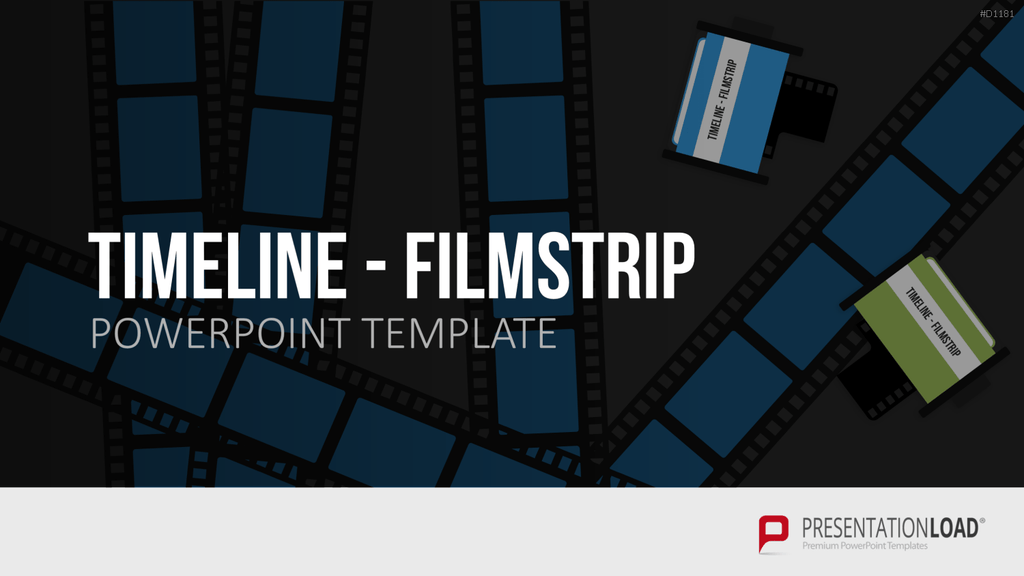 Timelines - Filmstreifen PowerPoint-Vorlage