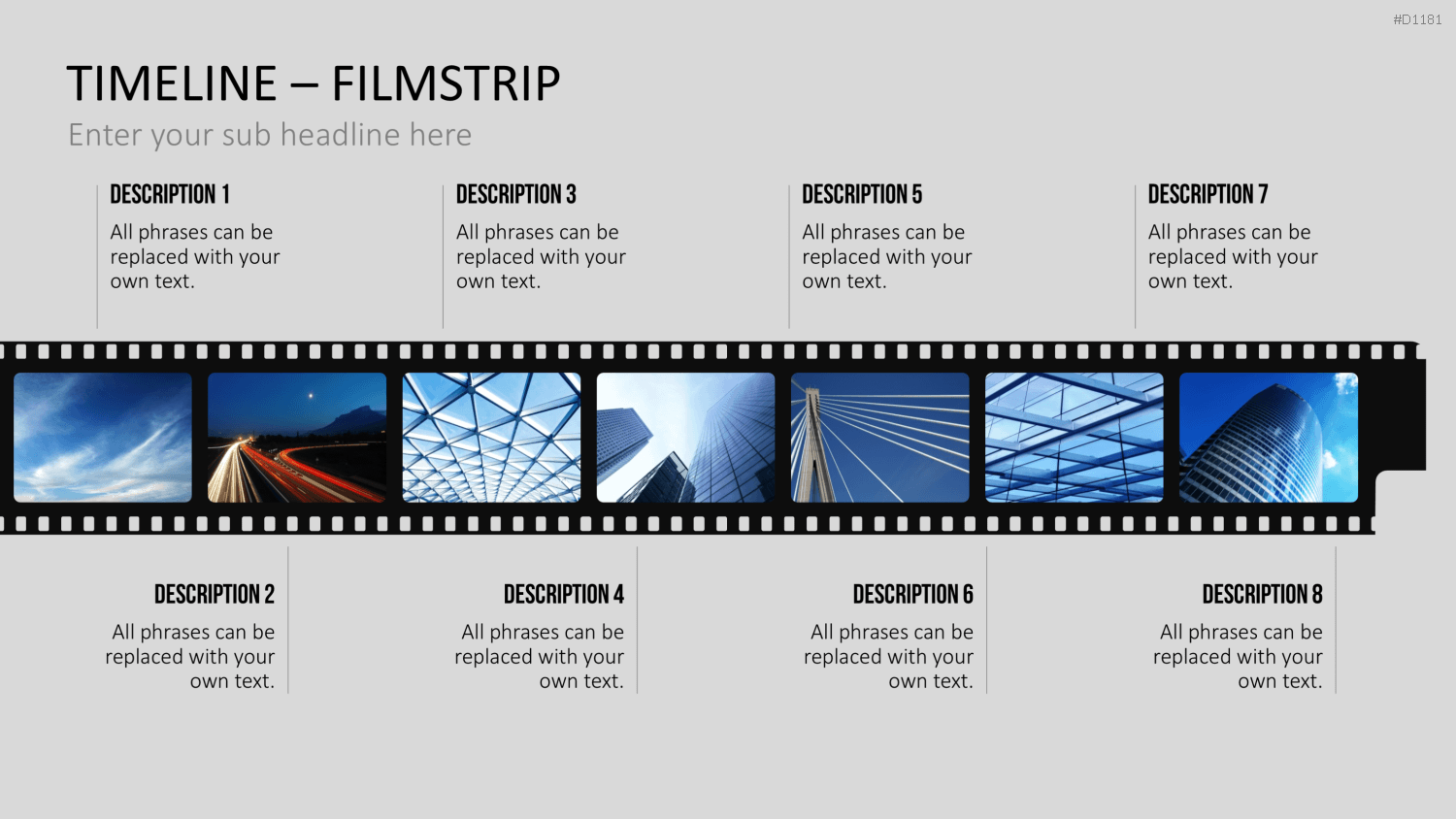 Timelines - Filmstreifen PowerPoint-Vorlage