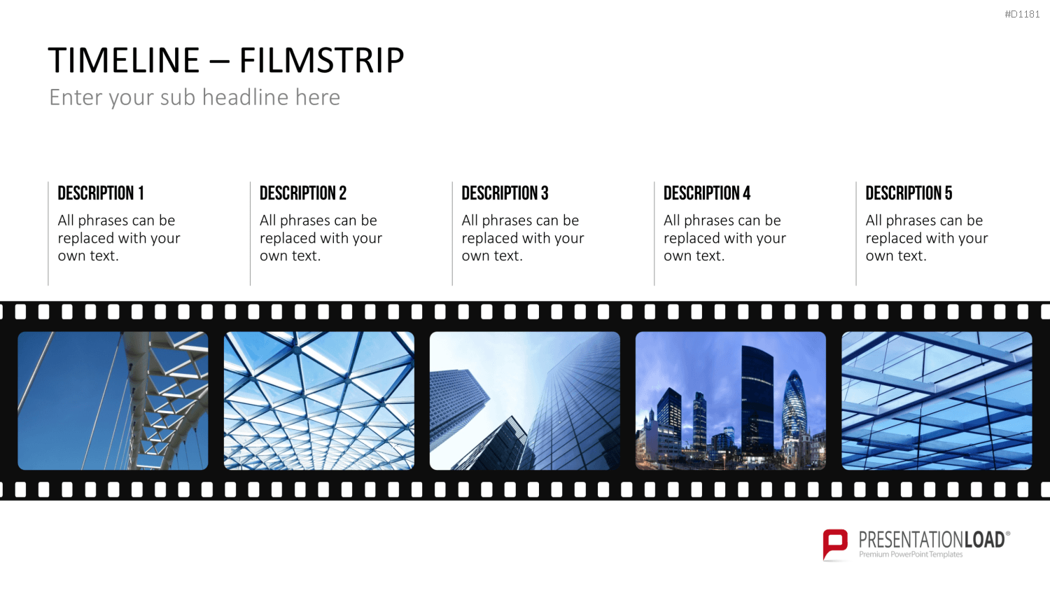 Timelines - Filmstreifen PowerPoint-Vorlage