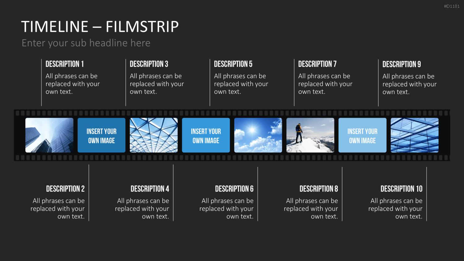 Timelines - Filmstreifen PowerPoint-Vorlage