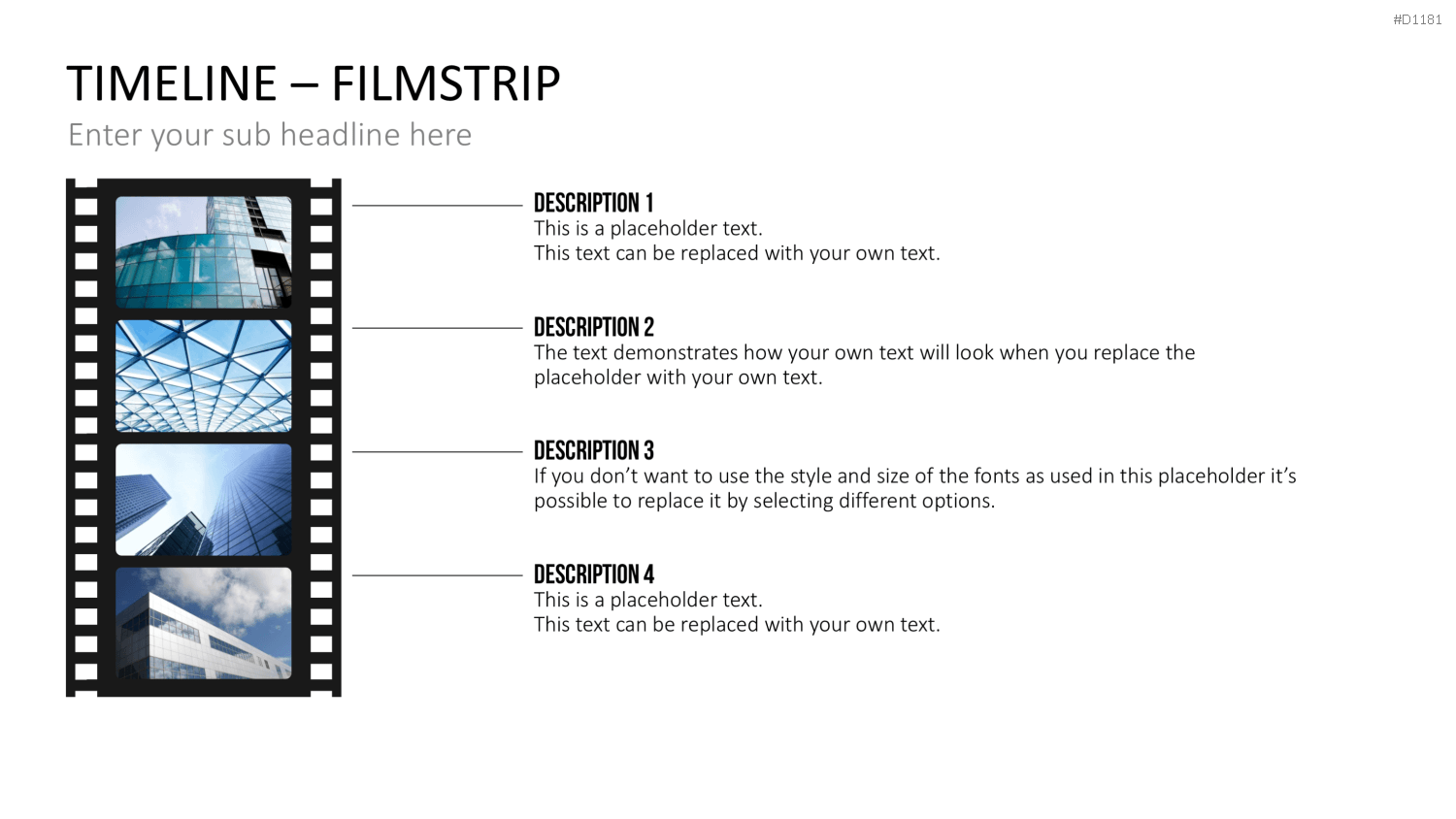 Timelines - Filmstreifen PowerPoint-Vorlage