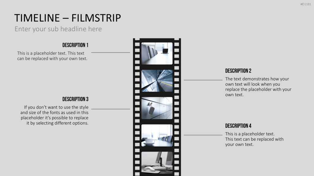 Timelines - Filmstreifen PowerPoint-Vorlage
