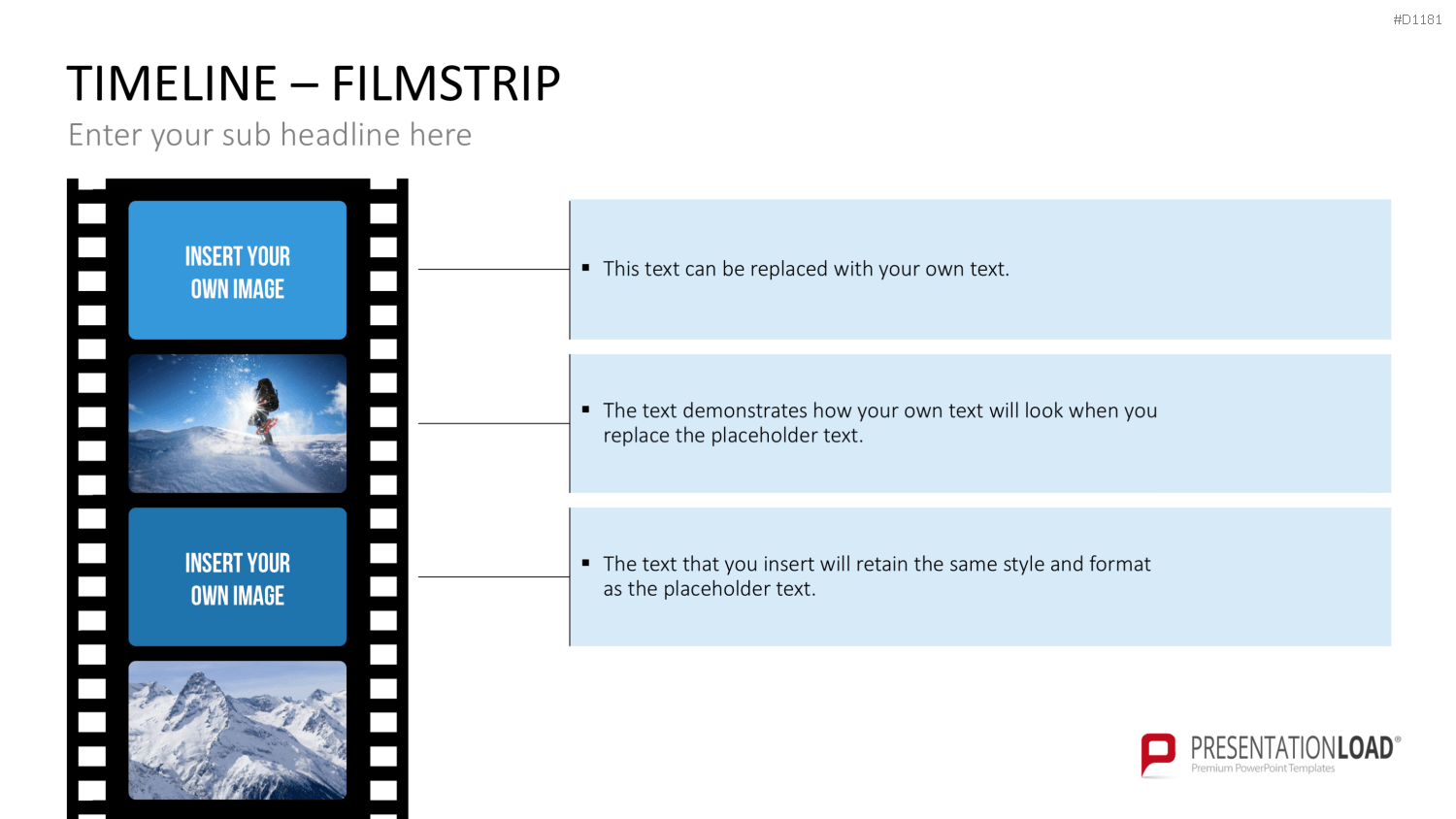 Timelines - Filmstreifen PowerPoint-Vorlage