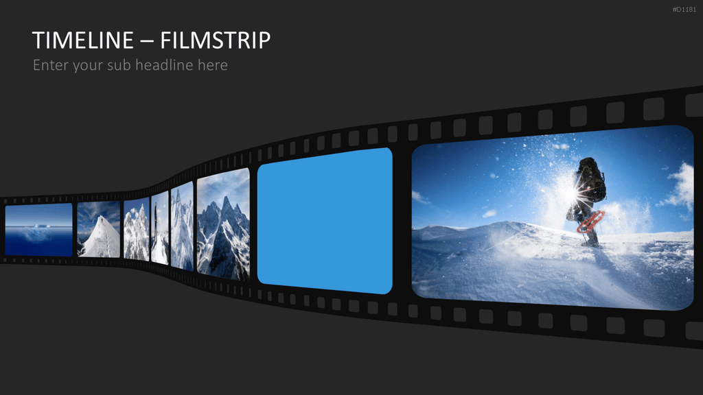 Timelines - Filmstreifen PowerPoint-Vorlage