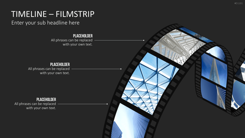 Timelines - Filmstreifen PowerPoint-Vorlage