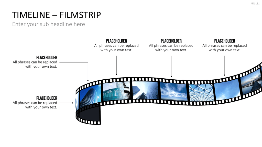 Timelines - Filmstreifen PowerPoint-Vorlage