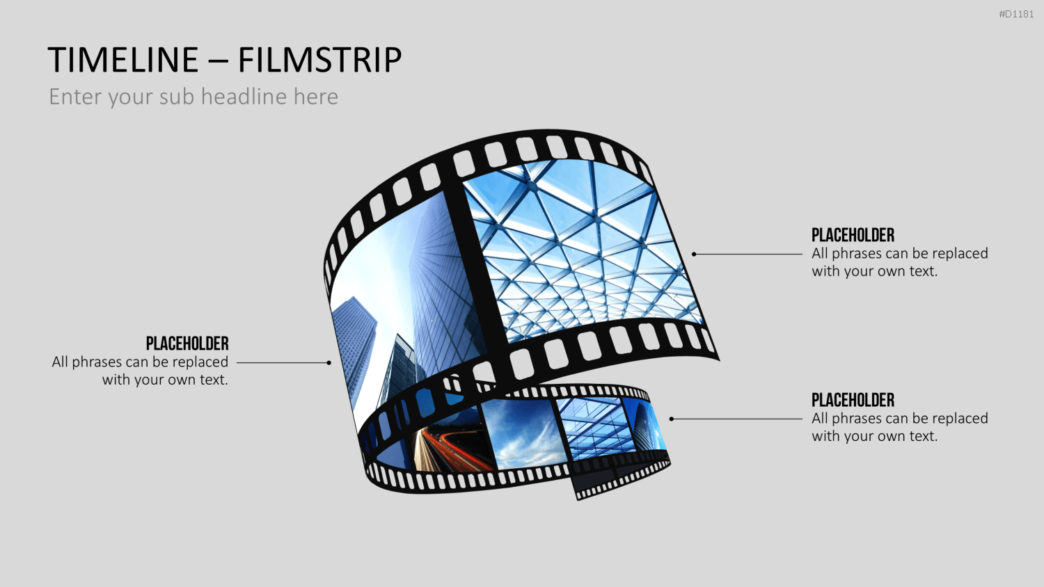 Timelines - Filmstreifen PowerPoint-Vorlage