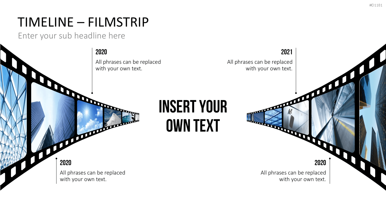 Timelines - Filmstreifen PowerPoint-Vorlage
