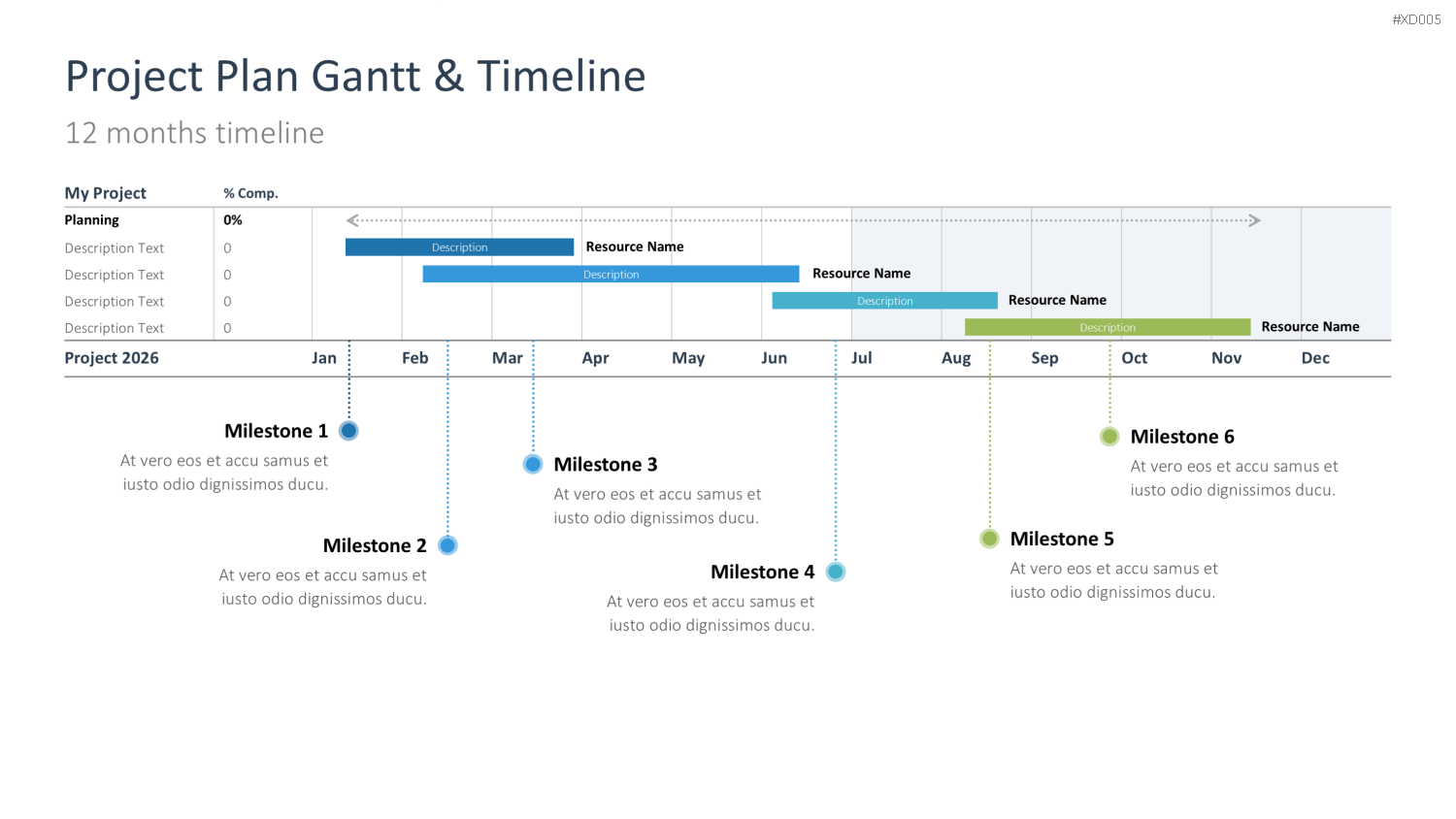 Zeitstrahl-Vorlagen-Paket (Timeline-Bundle) PowerPoint-Vorlage