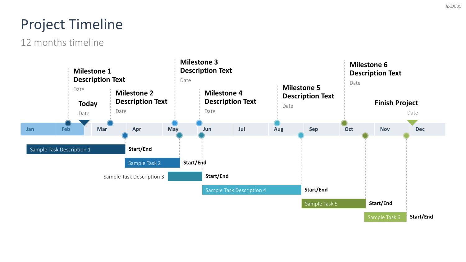 Zeitstrahl-Vorlagen-Paket (Timeline-Bundle) PowerPoint-Vorlage
