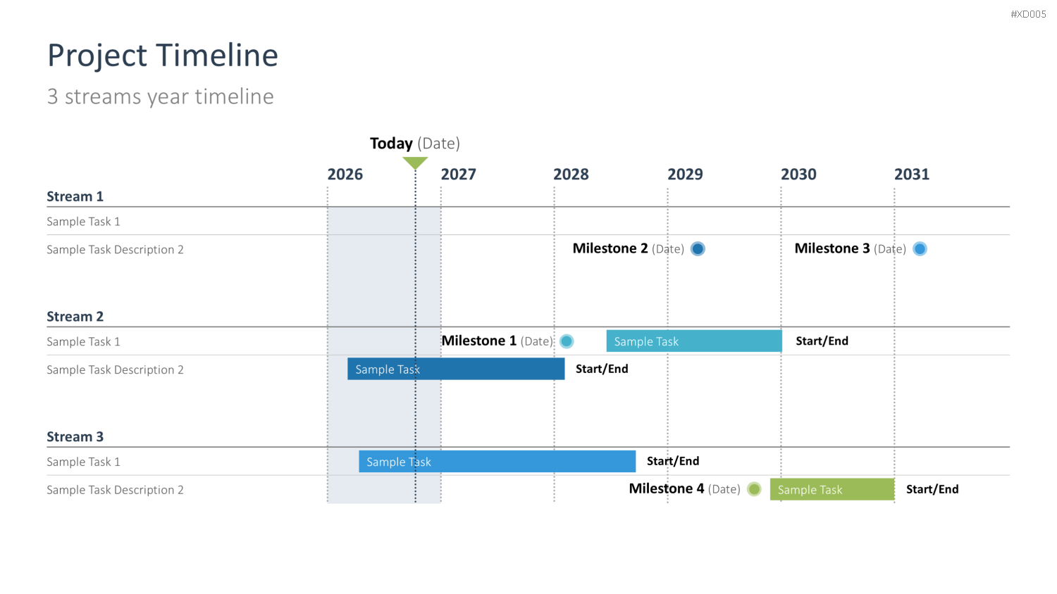 Zeitstrahl-Vorlagen-Paket (Timeline-Bundle) PowerPoint-Vorlage