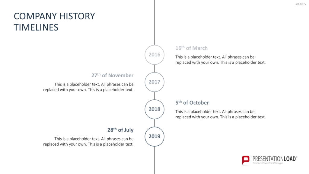 Zeitstrahl-Vorlagen-Paket (Timeline-Bundle) PowerPoint-Vorlage