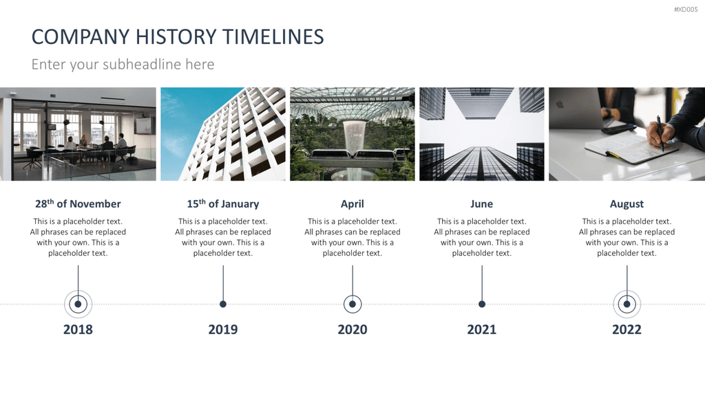 Zeitstrahl-Vorlagen-Paket (Timeline-Bundle) PowerPoint-Vorlage
