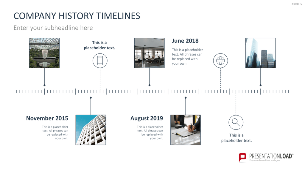 Zeitstrahl-Vorlagen-Paket (Timeline-Bundle) PowerPoint-Vorlage