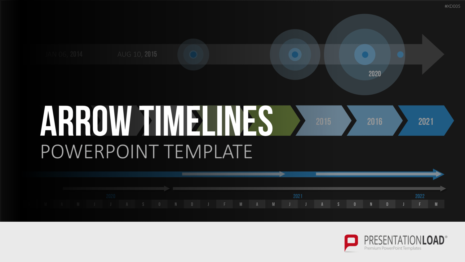 Zeitstrahl-Vorlagen-Paket (Timeline-Bundle) PowerPoint-Vorlage