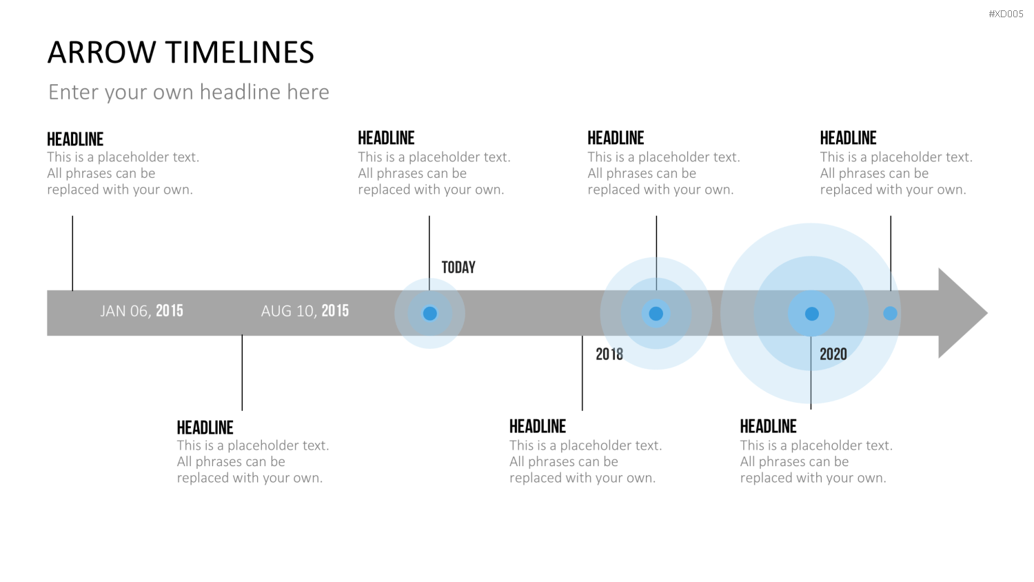 Zeitstrahl-Vorlagen-Paket (Timeline-Bundle) PowerPoint-Vorlage
