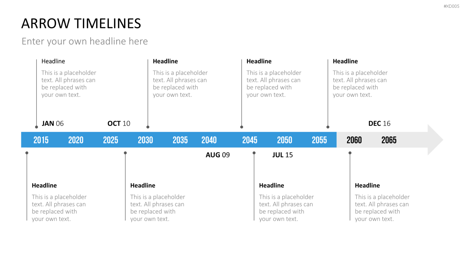 Zeitstrahl-Vorlagen-Paket (Timeline-Bundle) PowerPoint-Vorlage