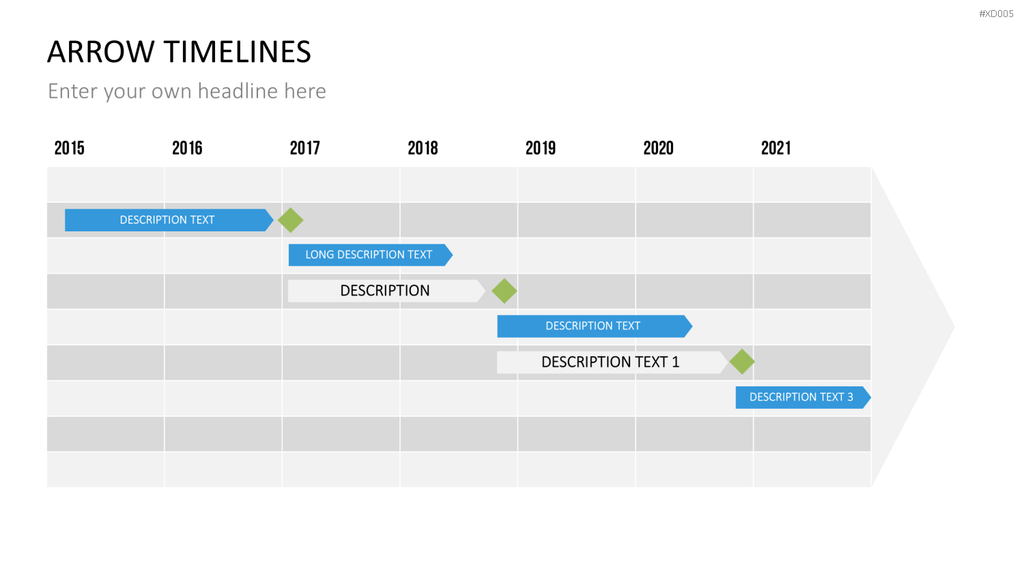 Zeitstrahl-Vorlagen-Paket (Timeline-Bundle) PowerPoint-Vorlage