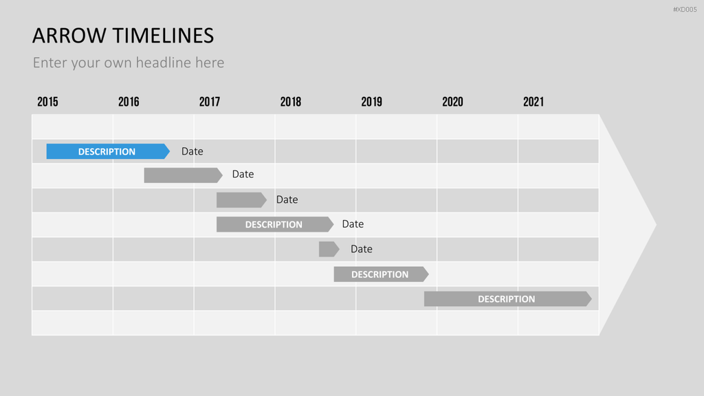 Zeitstrahl-Vorlagen-Paket (Timeline-Bundle) PowerPoint-Vorlage