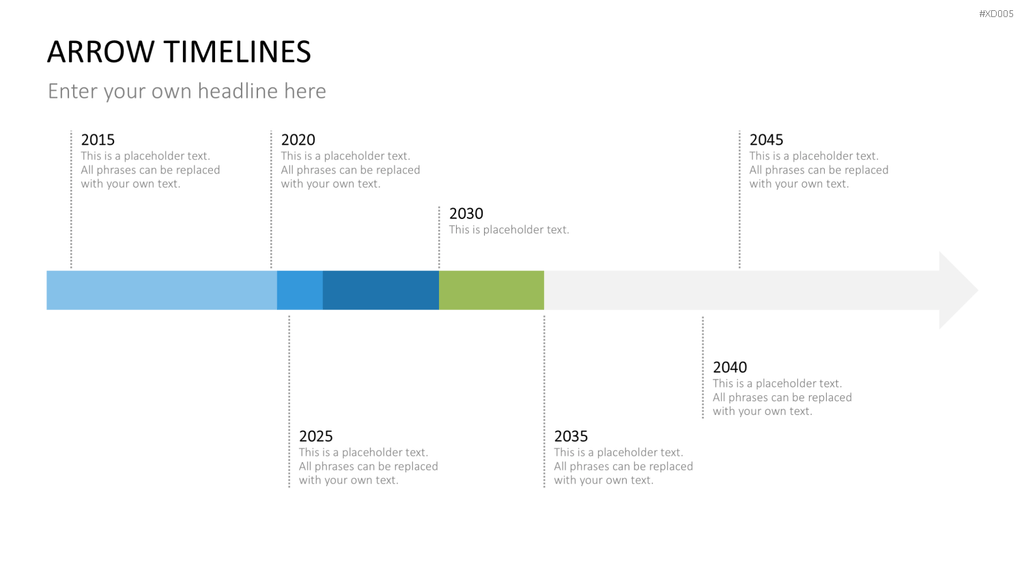 Zeitstrahl-Vorlagen-Paket (Timeline-Bundle) PowerPoint-Vorlage