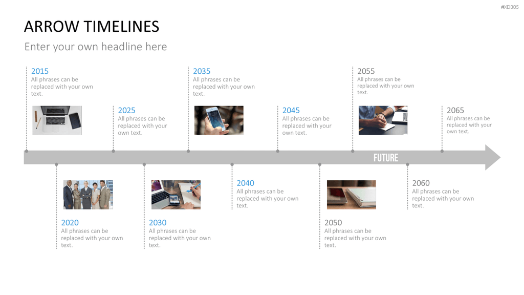 Zeitstrahl-Vorlagen-Paket (Timeline-Bundle) PowerPoint-Vorlage