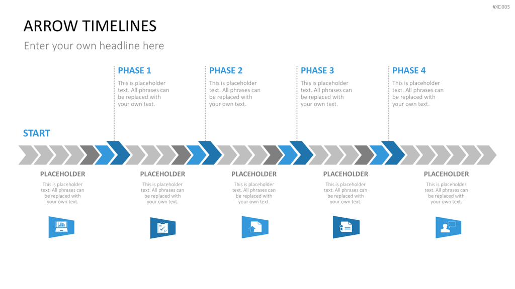 Zeitstrahl-Vorlagen-Paket (Timeline-Bundle) PowerPoint-Vorlage