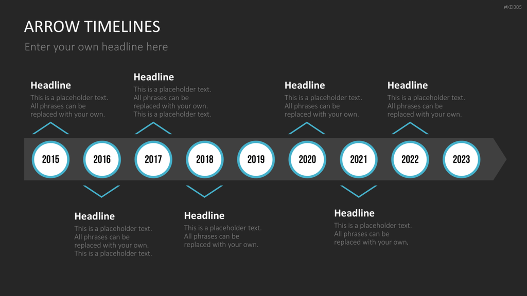 Zeitstrahl-Vorlagen-Paket (Timeline-Bundle) PowerPoint-Vorlage