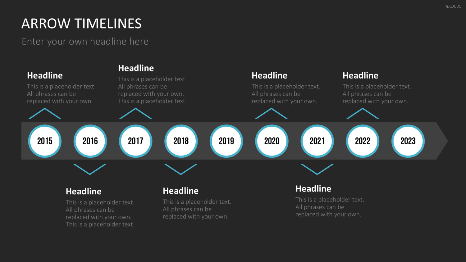 Zeitstrahl-Vorlagen-Paket (Timeline-Bundle) PowerPoint-Vorlage