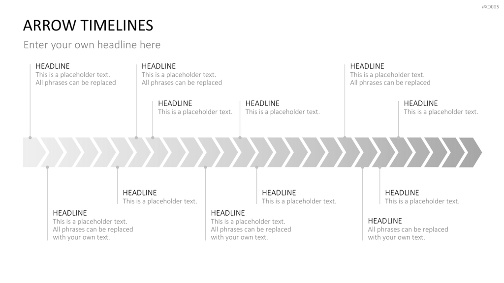 Zeitstrahl-Vorlagen-Paket (Timeline-Bundle) PowerPoint-Vorlage