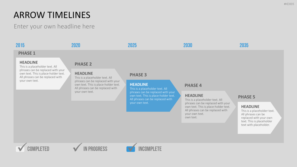 Zeitstrahl-Vorlagen-Paket (Timeline-Bundle) PowerPoint-Vorlage