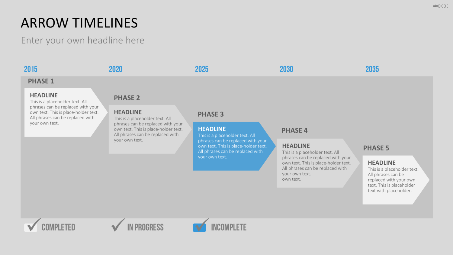 Zeitstrahl-Vorlagen-Paket (Timeline-Bundle) PowerPoint-Vorlage