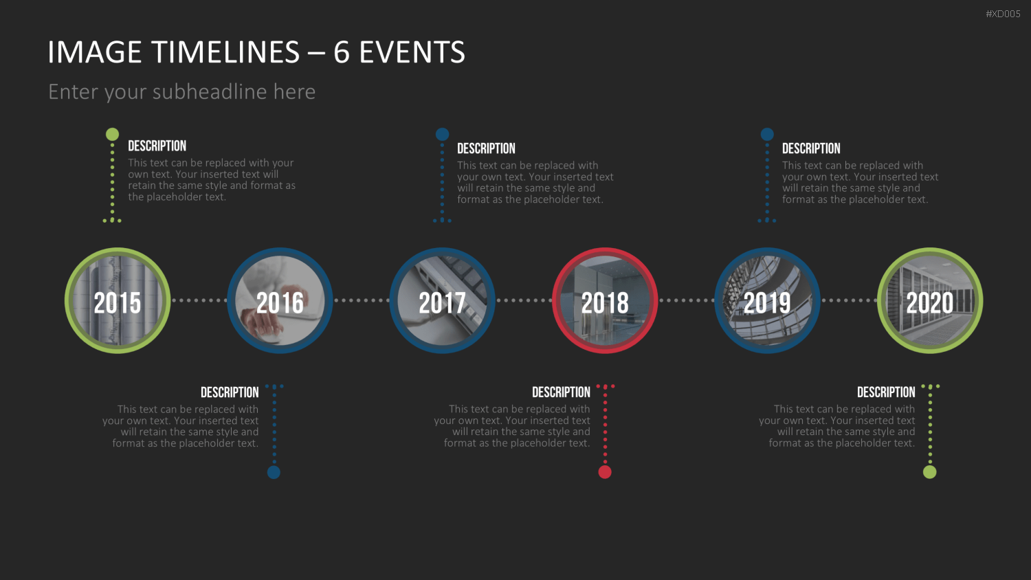 Zeitstrahl-Vorlagen-Paket (Timeline-Bundle) PowerPoint-Vorlage