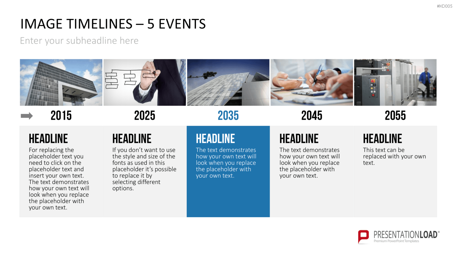 Zeitstrahl-Vorlagen-Paket (Timeline-Bundle) PowerPoint-Vorlage
