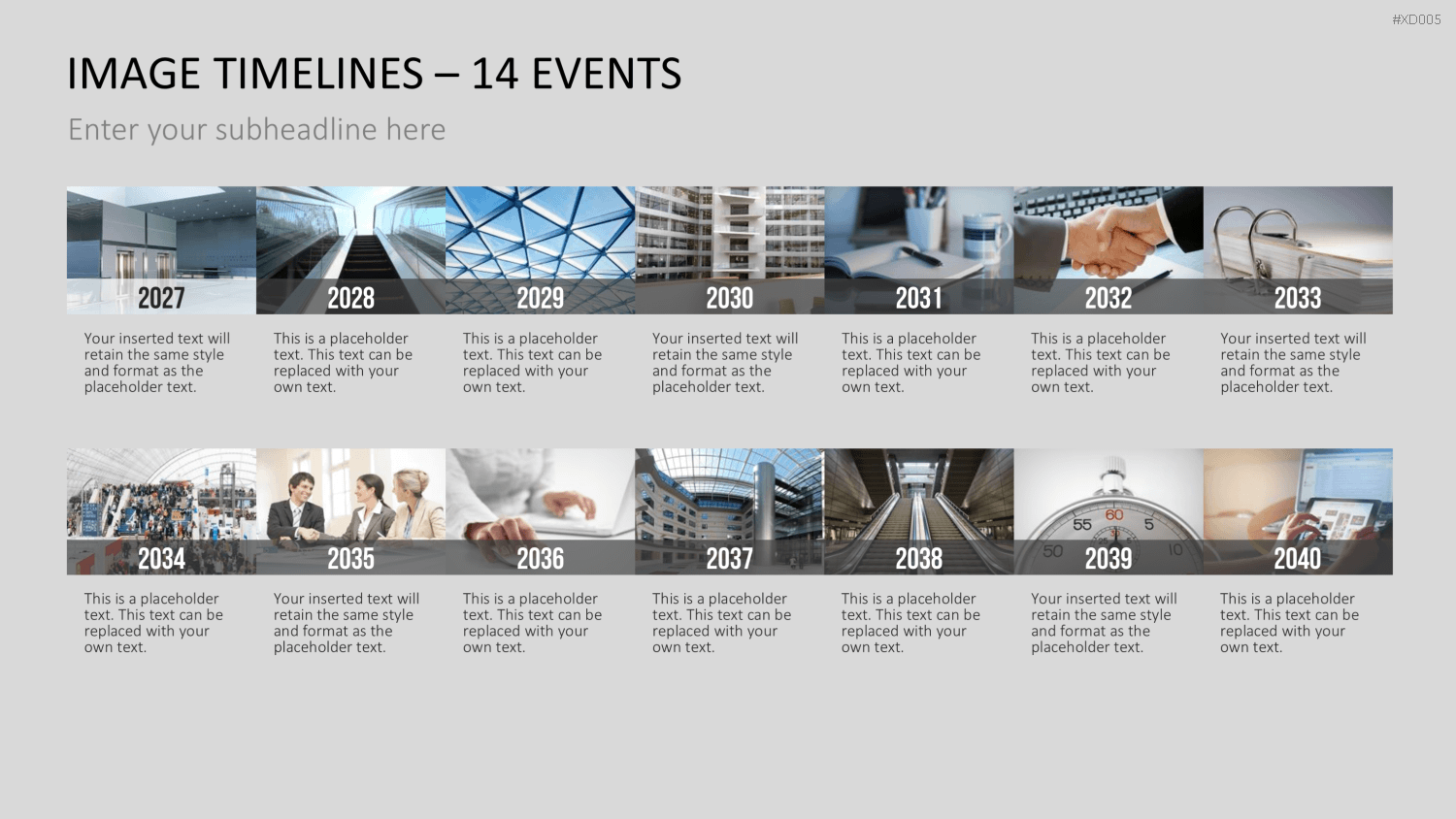Zeitstrahl-Vorlagen-Paket (Timeline-Bundle) PowerPoint-Vorlage