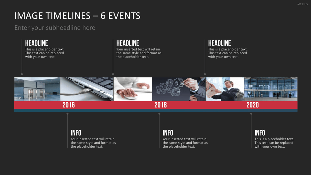 Zeitstrahl-Vorlagen-Paket (Timeline-Bundle) PowerPoint-Vorlage