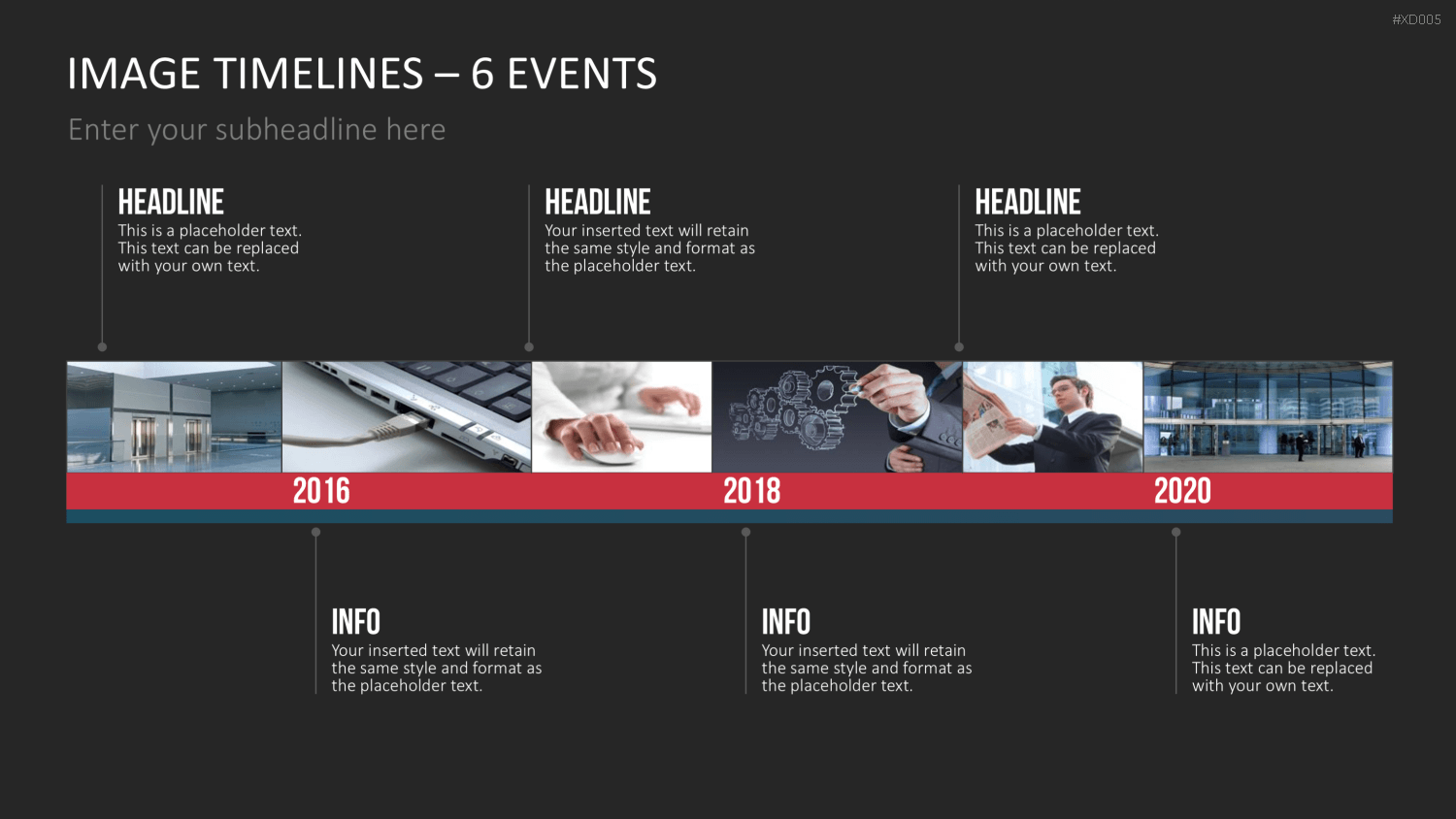Zeitstrahl-Vorlagen-Paket (Timeline-Bundle) PowerPoint-Vorlage