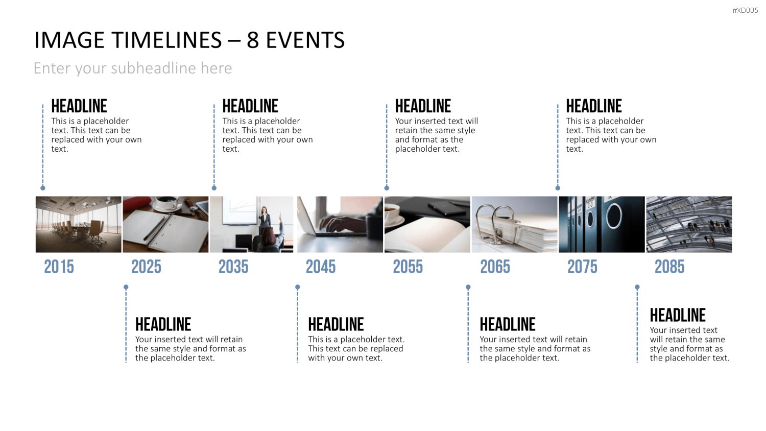 Zeitstrahl-Vorlagen-Paket (Timeline-Bundle) PowerPoint-Vorlage