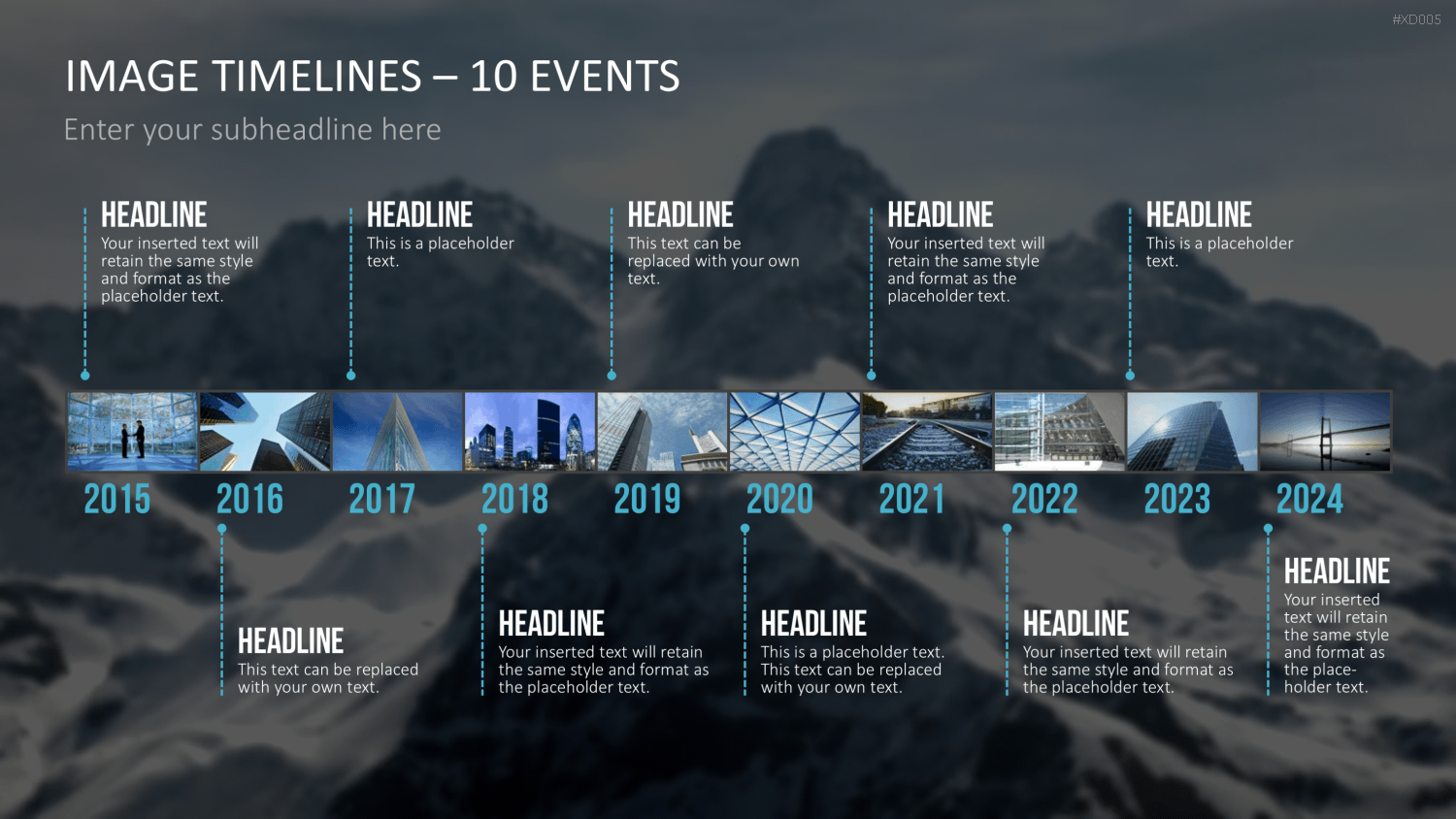 Zeitstrahl-Vorlagen-Paket (Timeline-Bundle) PowerPoint-Vorlage