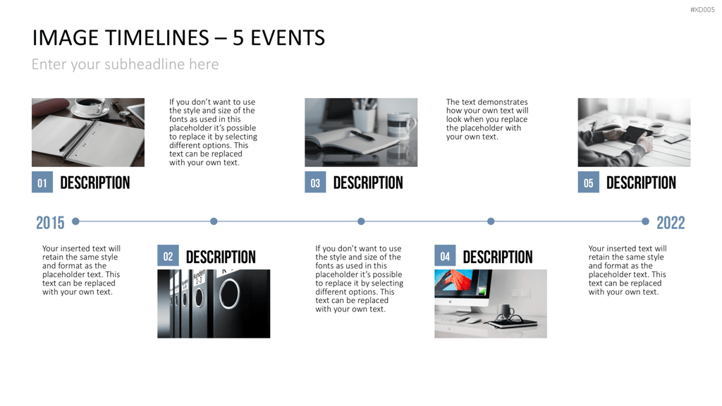 Zeitstrahl-Vorlagen-Paket (Timeline-Bundle) PowerPoint-Vorlage