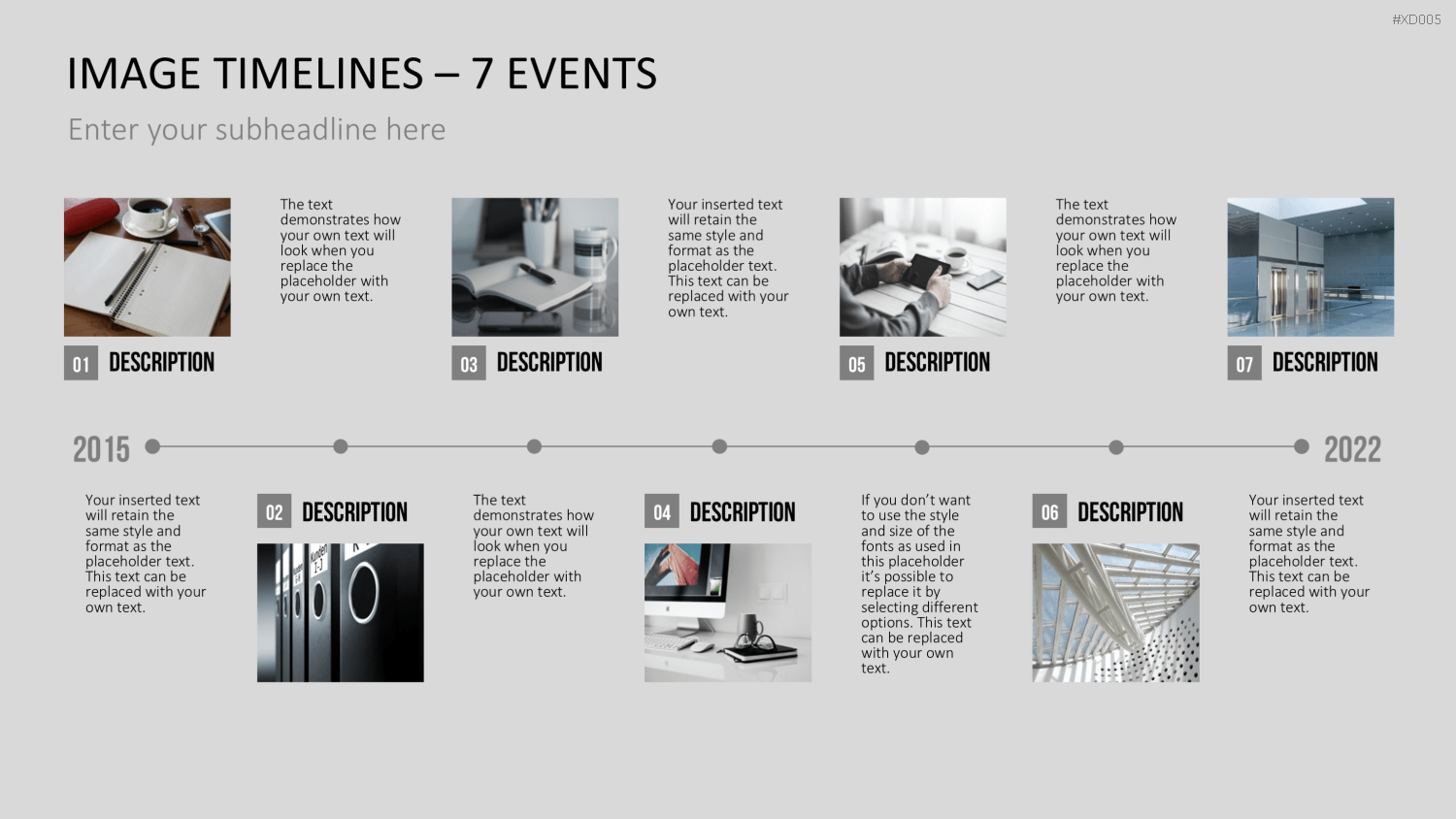 Zeitstrahl-Vorlagen-Paket (Timeline-Bundle) PowerPoint-Vorlage