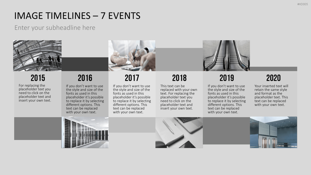 Zeitstrahl-Vorlagen-Paket (Timeline-Bundle) PowerPoint-Vorlage