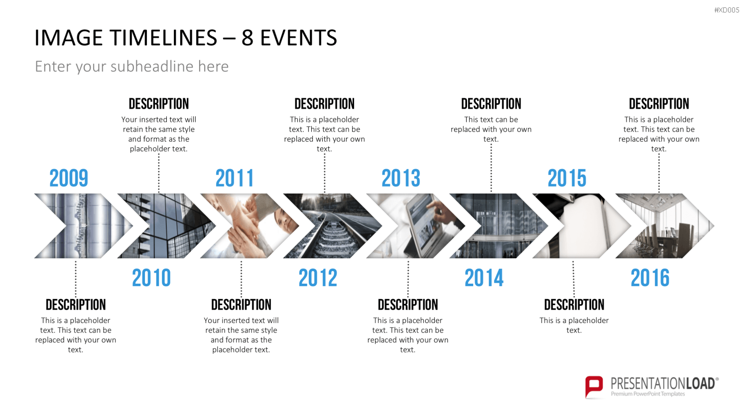 Zeitstrahl-Vorlagen-Paket (Timeline-Bundle) PowerPoint-Vorlage