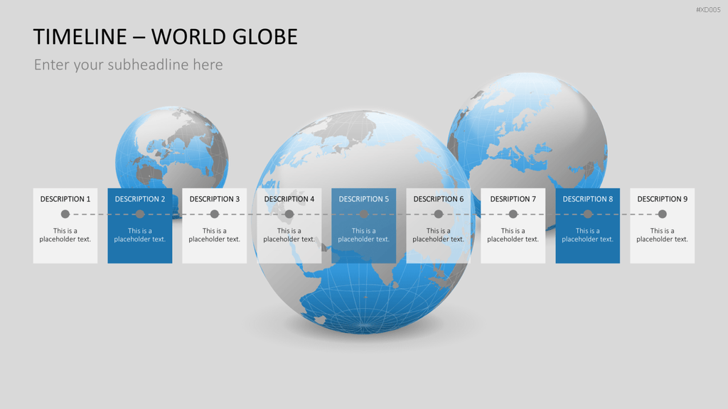 Zeitstrahl-Vorlagen-Paket (Timeline-Bundle) PowerPoint-Vorlage