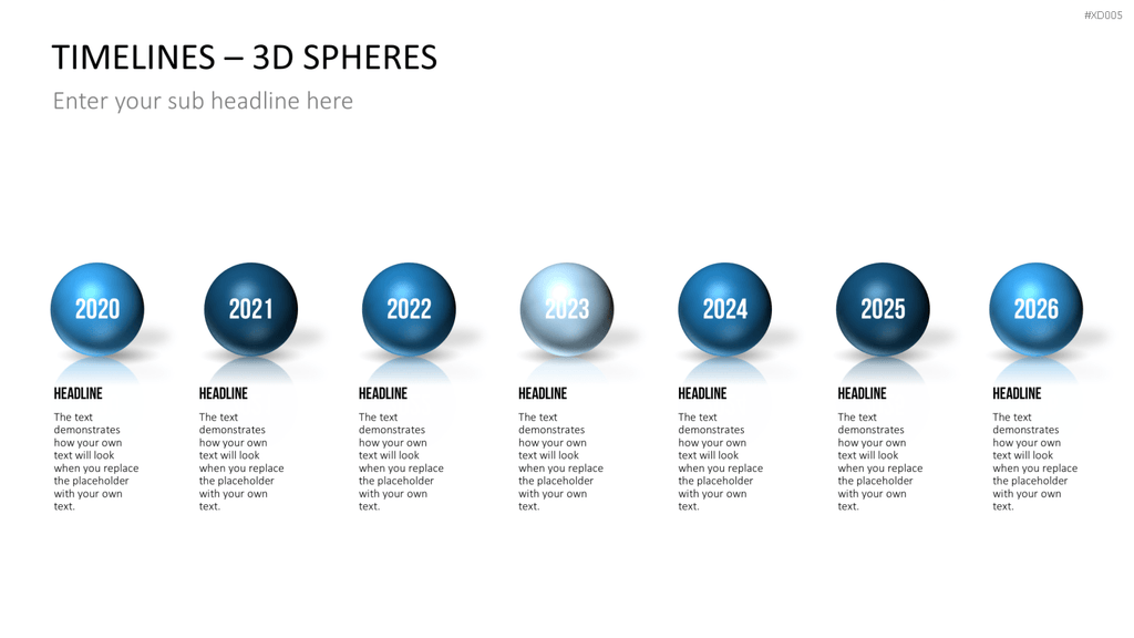 Zeitstrahl-Vorlagen-Paket (Timeline-Bundle) PowerPoint-Vorlage