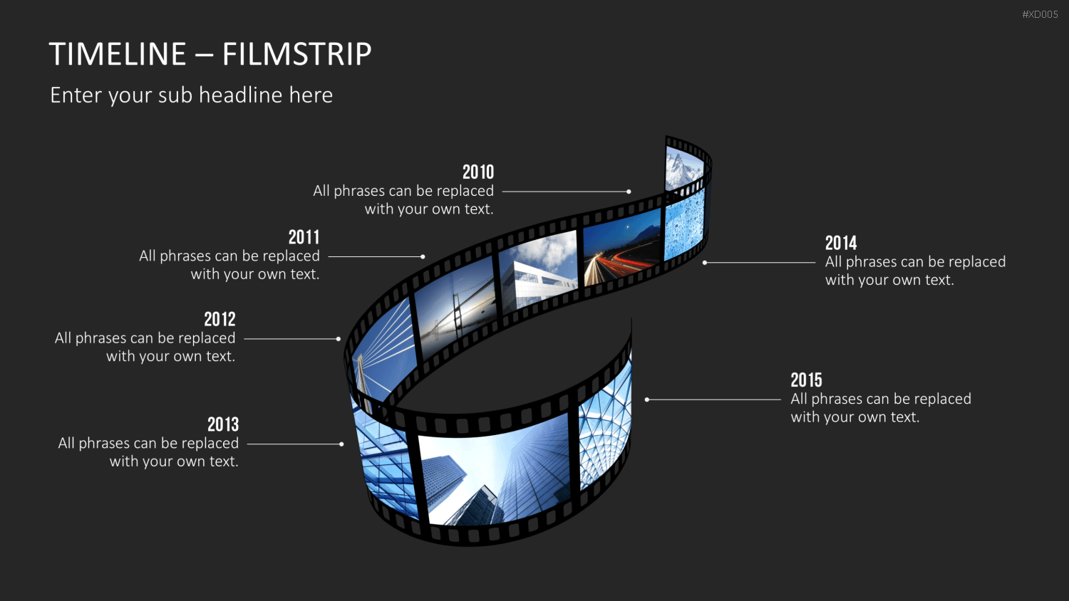 Zeitstrahl-Vorlagen-Paket (Timeline-Bundle) PowerPoint-Vorlage